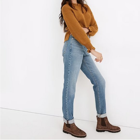 Madewell Denim - Madewell High-Rise Slim Boyjean in Neal Wash Denim Size 27